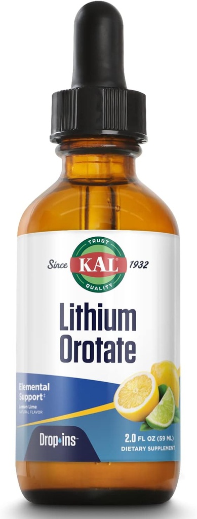 KAL Litiu Orotate Dropins, Chelated 