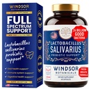 Lactobacillus Salivarius Probiotic - 24bn CFU L Salivarius Probiotice dentare pentru dinţi şi gingii - Tratamentul respiraţiei proaste pentru adulţi, suport imunitar, Sănătate digestivă - 60 capsule probiotice orale