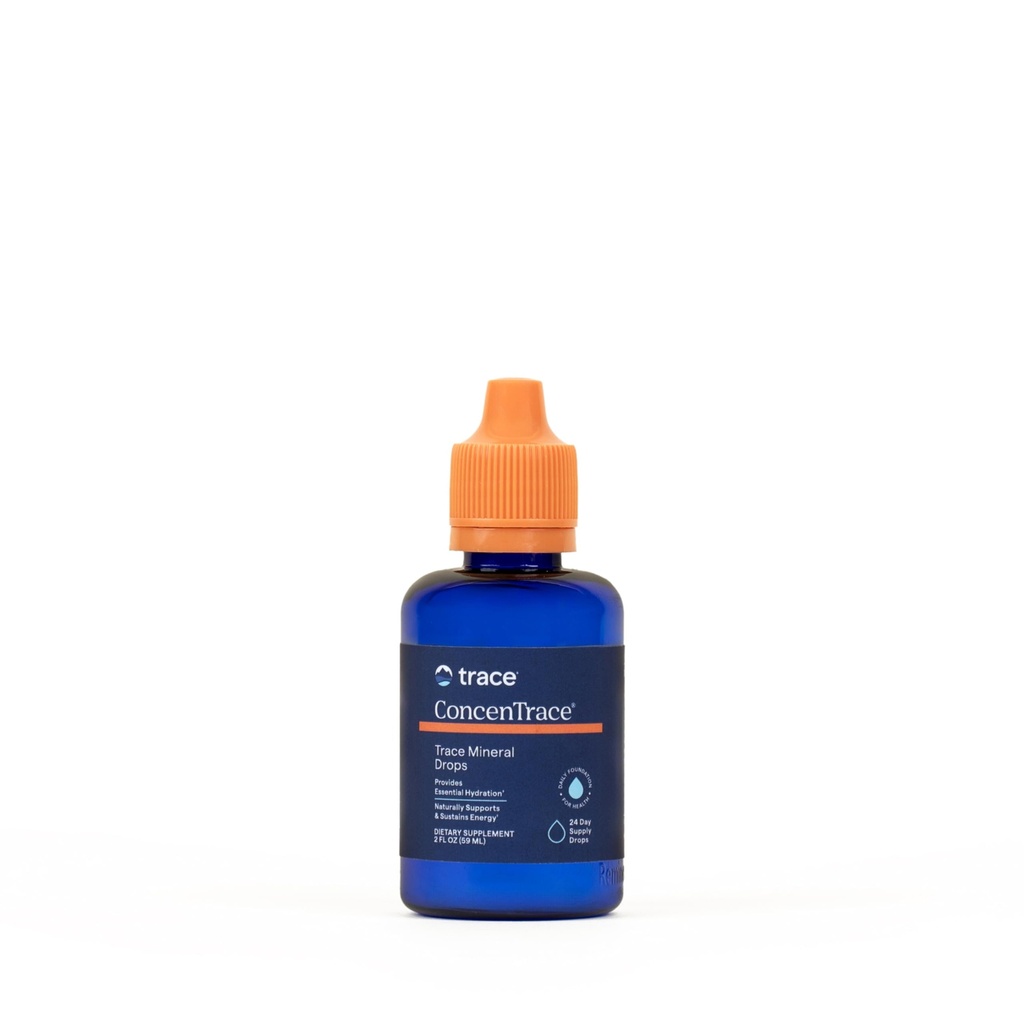 Trace Minerale ConcenTrace Urme picaturi minerale - lichid suplimentar pentru suport osos și comun - SIDA Hidratare și regenerare electrolitică - Nearomat, 2 fl oz (24 Servings)