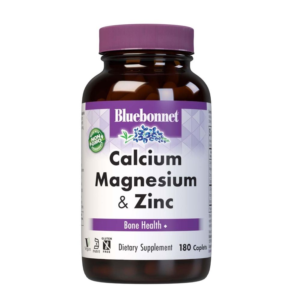 BlueBonnet Calciu Magneziu zinc Caplete, 180 Conte