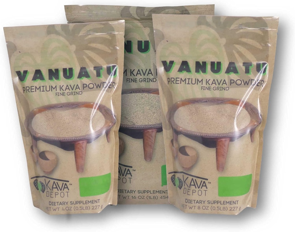 Vanuatu Kava - Kava Depot (Rădăcini mai mici, 16 oz)