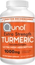 Qunol Turmeric Curcumin capsule, 1000 mg supliment de putere extra, patentate Hidro-Soluble Technology, Alternative la Curcumina Turmeric cu Pepper negru, 30 Veggie capsule