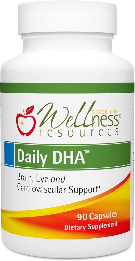 Resurse de wellness zilnic DHA - cel mai mare ulei de pește DHA în formă de TG (90 capsule)