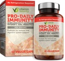 Vitamina Bounty Pro-Daily Probiotic - 10 Miliarde CFU Blend, Zinc & Vitamina C pentru sanatate digestiva, Suport Imun si Probiotice pentru femei si barbati - 60 Capsule