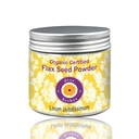 Deve Herbes Pure Flax Seed Powder (Linum usitatissimum) Organic Certified Natural Terapeut Grad 100 gm (3.5 oz)