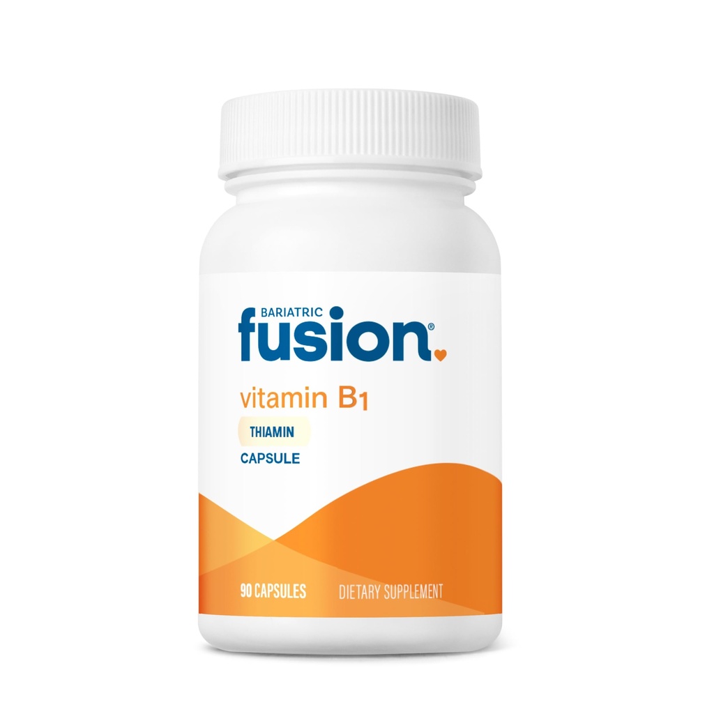 Fuziune baritrică Vitamina B1 (Thiamină) pentru pacienţii cu chirurgie bariatrică incluzând gastric Bypass & Sleeve Gastrectomie, Easy to Swallow Capsule, 90 Conte
