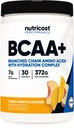 Nutricost BCAA + pulbere de hidratare (Peach Mango) 30 Serviri - Aminoacidi din lanturi ramificate cu complex de hidratare - Gluten-free, non-GMO