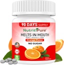 Supliment de fier masticabil pentru femei/bărbaţi (Carbonil fier 18 mg cu vitamina C 30 mg) comprimat în aromă portocalie 90 Count (1)