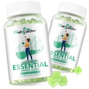 EAA Gummies Aminoacidi esențiali - 60 zile de aprovizionare Toate 9 Aminos esențiale și toate aminos lan ramificat (BCAA) Zahăr fără suport de recuperare musculare energie non OMG verde aroma de mere