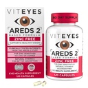 Viteyes AREDS 2 Zinc gratuit de suport macular, capsule naturale Allergen gratuit cu vitamina E, vitamina C, lutein & Zeaxantină, fără zinc, fără cupru, ochi de încredere, fabricate în Statele Unite ale Americii, 120 Ct