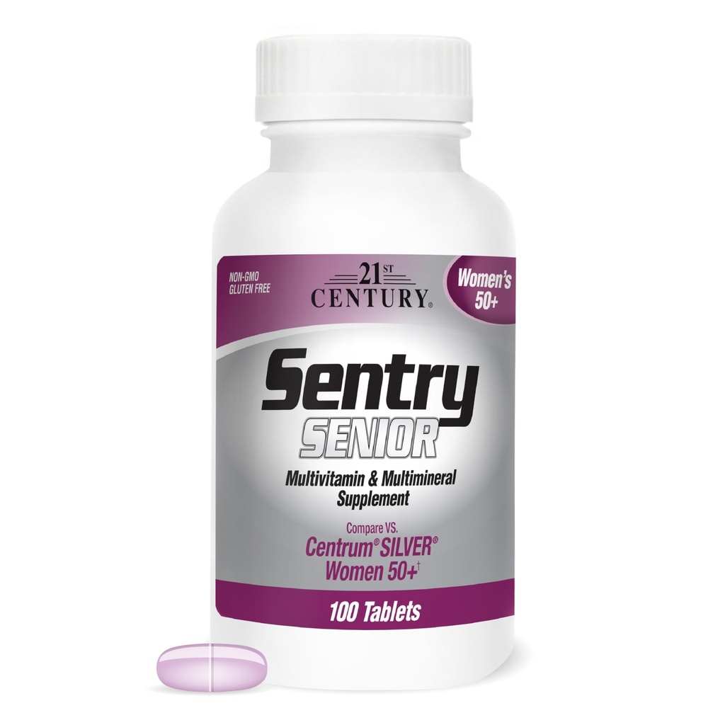 21st Century Sentry Senior Women 50 Plus Tablete, 100 Conte (27542)