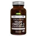 Igennus Vegan Omega-3 Natural Trigliceride Ulei de alge, DHA & EPA supliment acid gras, 180 Small Softgels cu Astaxantină, Easy-to-Swallow, Pure & Sustenabil, 90 Serviri