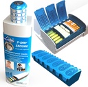 Pill Pod 7 Ziua Secure, Locking Pill Organizator, Copii-Rezistent Medalia Lock Box, Extra Large Săptămânal Pill Planner, Senior Friendly