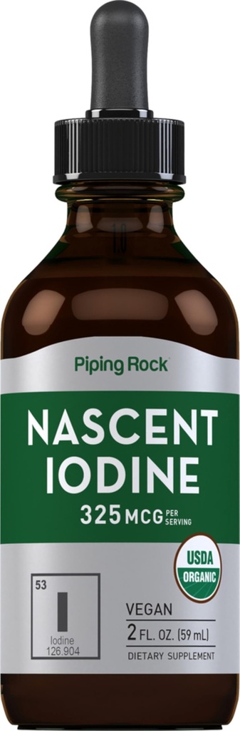 Piping Rock Nascent Iod drops Organic 
