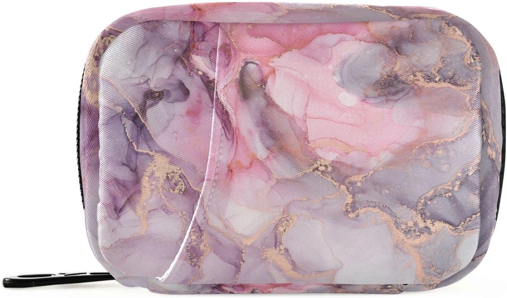 Pink Marble Texture Pilula Box 7 zile Pilula Case de călătorie Pilulă Organizator sac cu Zipper Portabil Weekly Vitamina Medicina Supliment Holder Pouch Bag