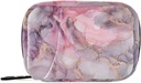 Pink Marble Texture Pilula Box 7 zile Pilula Case de călătorie Pilulă Organizator sac cu Zipper Portabil Weekly Vitamina Medicina Supliment Holder Pouch Bag
