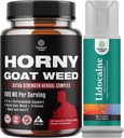 Bundle of Horny Goat Complex de extract de buruieni pentru bărbaţi şi femei a îmbunătăţit energia şi rezistenţa şi Black Maca capsule rădăcină pentru bărbaţi - Invigorating Drive Mood & Energy Booster pentru bărbaţi