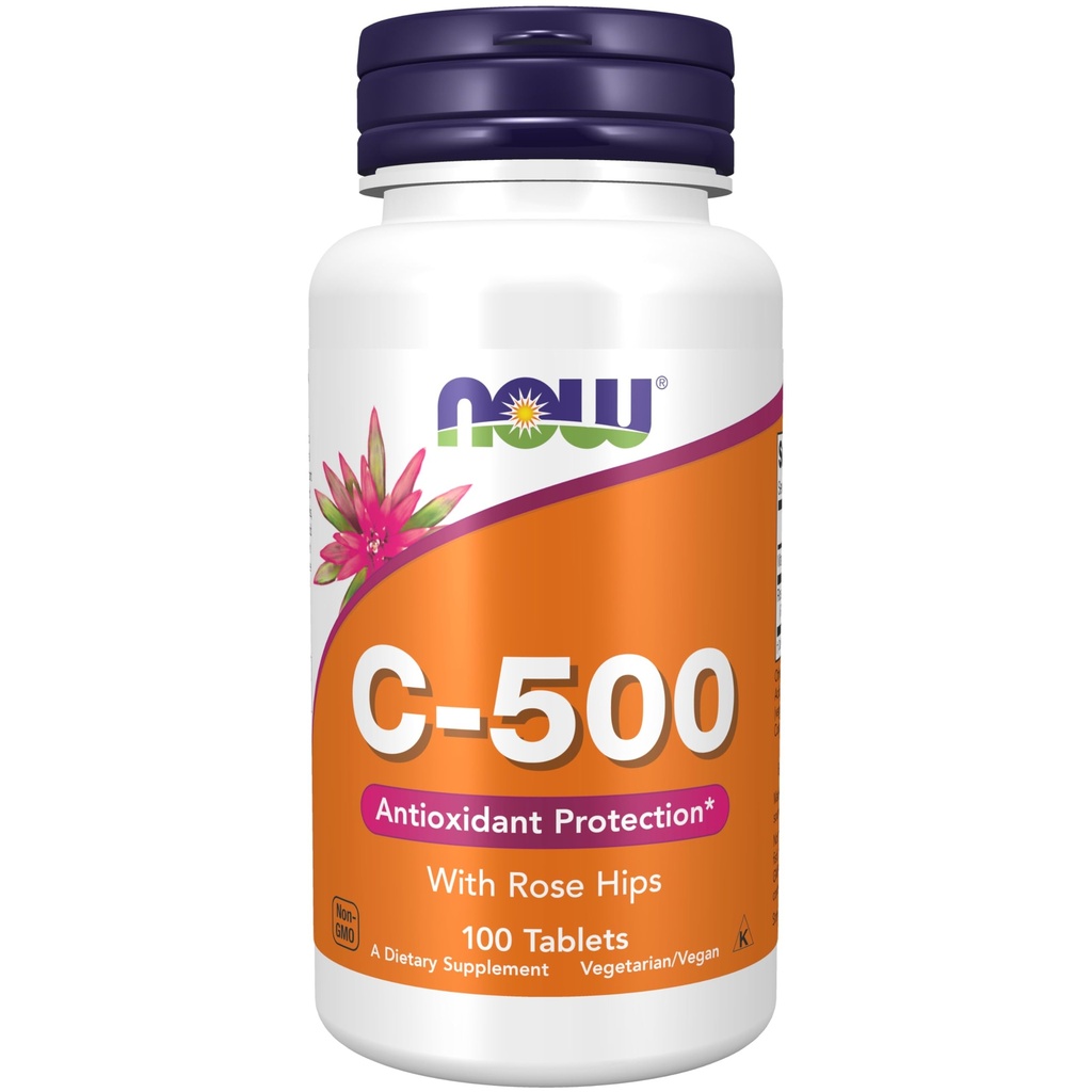 ACUM alimente Suplimente, vitamina C-500 cu trandafiri, protecție antioxidant*, 100 comprimate