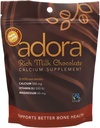 Adora Premium Vitamina D3 Supliment de magneziu și calciu, 500 mg, ciocolată cu lapte, 30 Conte
