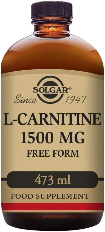 Solgar L-Carnitina 1500 mg lichid, 16 oz. - Aroma naturala de lamaie - sanatatea inimii - Sprijina energia, metabolismul, exercitii de rezistenta si recuperare - non-GMO, Vegan, gluten & lactate - aproximativ 31 Serviri