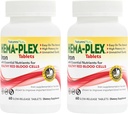 NaturasPlus Hema-Plex fier - 60 comprimate lente-release, pachet de 2 - Total de sange sanatate - 85 mg fier Chelat - cu vitamina C & Bioflavonoide - non OMG, vegetarian & Gluten gratuit - 120 Serviri totale