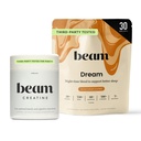 Beam Dream Sleep Powder & Creatine Bundle, Tert Party testat natural Sleep Aid & Recovery Supplement with Micronized Creatin Monohidrat, Unflavored Pure Creatine Powder for Muscle Force, Energy
