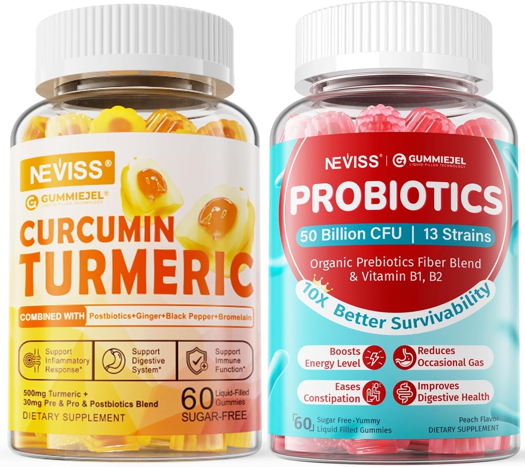 Curcumină turmerică fără zahăr Umpletă Gume +Sugar Probiotics gratuite Gume