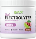 Relax+ Cherry Limeade calmare Electrolit Supliment: Hydration & Mood Support for Relaxation, Stres Relief, Adrenal & Cortisol Support - Glicină, L-Theanină, Lemon Balm - Statele Unite ale Americii Made