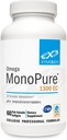XYMOGEN Omega Monopure 1300 CE - Ulei de peşte cu 3X Absorbţie mai mare - DHA EPA Omega 3 Supliment pentru Heart Health + Suport cognitiv (60 Softgels)