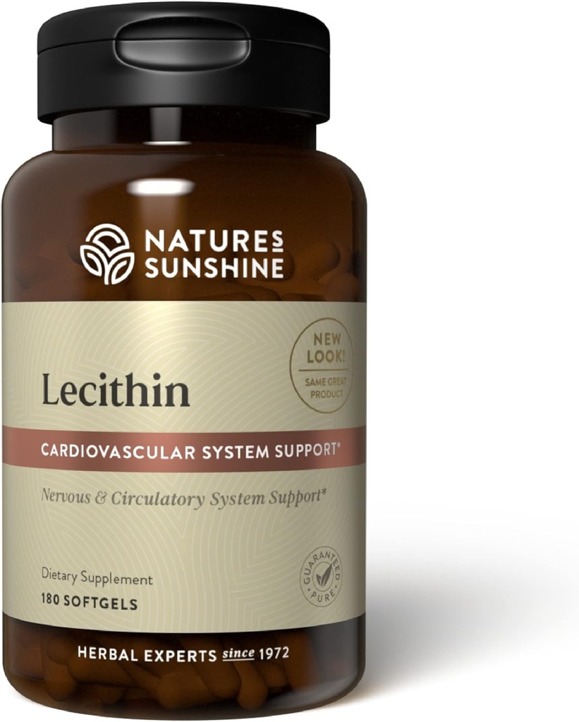 Lecitina solară a naturii 180 de softgels