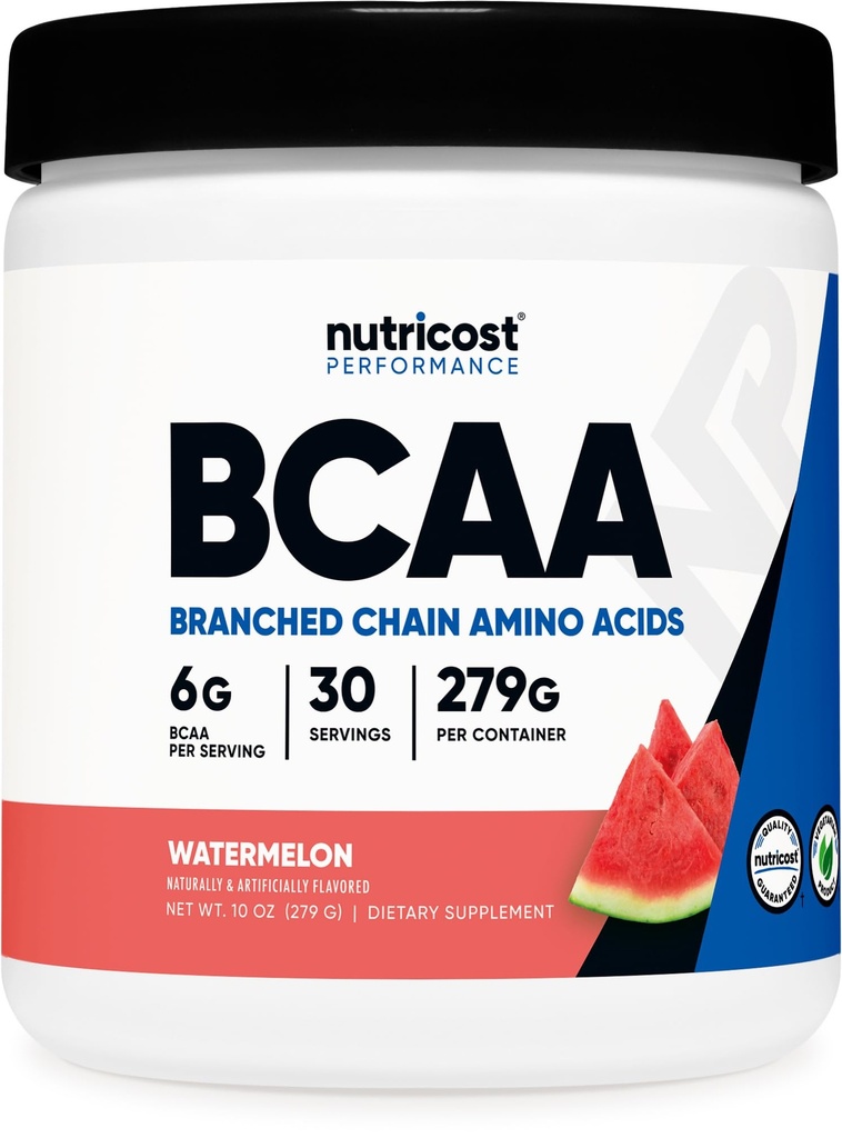 Nutricost BCAA pulbere (Watermelon, 30 Servings) - Optimal 2:1:1 Raport