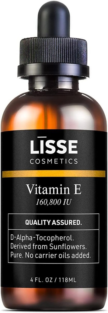 Ulei de vitamina E concentrat Lisse Pure - 160,800 UI - Fără uleiuri de transport adăugate - D-Alpha-Tocoferol