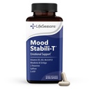 LifeSeasons - Stabili-T - Booster Mood pozitiv - Calm și fericire îmbunătățită - Mintea relaxată și echilibrată - conține Rhodiola, Ginkgo Biloba și vitamina D3 - (60 capsule)