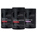 Sports Research Biotin (B7) 10.000mcg + lutein + Zeaxantină (20mg) + Astaxanthin Supplement from Algae (6mg) - All Vegan 