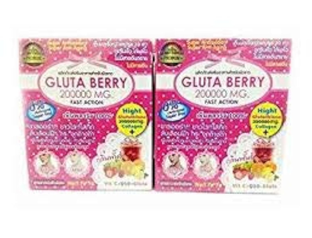 2Box Gluta Berry 200000 mg Drink Punch piele alimente Reduce pistrui albire piele Acţiune rapidă 10pcs./Box. ...