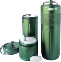 Două Layer Pill Organizator, Container de aluminiu, impermeabil, pot stoca pastile Orice Dimensiuni, Vitamine, Cod Ulei de ficat, Suplimente și medicamente, Produse Rv, Dimensiune:1.6 x 1.6 x 4.4 în (Verde)