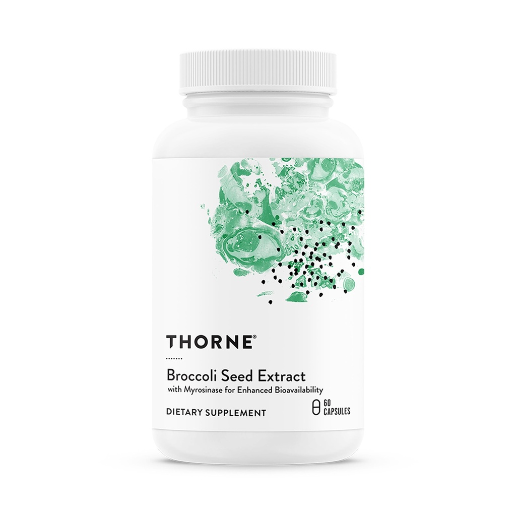THORNE - Extract de semințe de broccoli (Format Crucera- SGS) pentru suport antioxidant* - Sulforaphane Glucosinolat (SGS) - 60 capsule