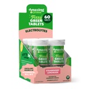 Uimitoare Iarbă Electrolit tablete, Fizzy Greens tablete de aromatizare cu apă cu vitamine, Hidrate căpșuni Lemonade, 10 Count (Pachet de 6) (Pachet mai Vary)
