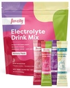 FlavCity Electrolytes Drink Mix, Variety Pack, 28 On-The-Go Stick Packs - Electroliti sanatosi Pachete cu pulbere facute cu fructe reale - Keto Powder Drink with No Added Sugar, Gluten-Free