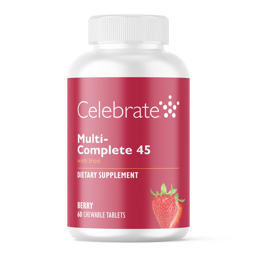 Sărbătoriți vitaminele Multi-Complete Chewables, 45 mg Fier de 