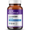 Capitol nou Vegan Elderberry capsule cu 64x concentrat Black Elderberry + Black Currant pentru suport imunitar cuprinzător, Proiect non-GMO verificat, Gluten gratuit, Certified Vegan, 30 Conte
