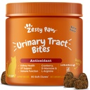Zesty Paws Cranberry Urinian Tract Bites pentru pisici - Rinichi si tract urinar Health - Soft Chews with D-Mannose, Vitamina B6 & L-Arginina - Immune & Gut Support - Bacon - 60 Count
