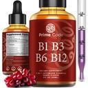 Prime Cod lichid de vitamina B1 picături cu vitamina B3 B6 & B12 
