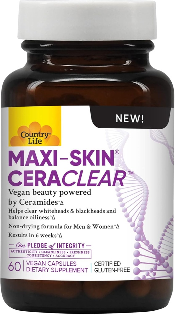 Viața de țară Maxi-Skin CeraClear, 60 capsule Vegane 