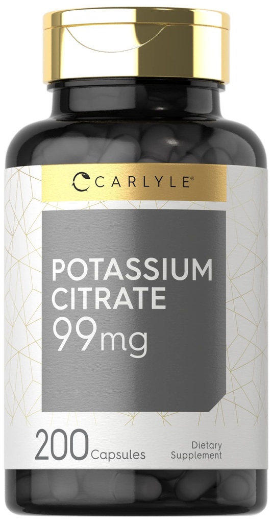 Carlyle Citrat de potasiu Suplimentul 99mg 