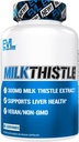 Evlution EVL Silymarin Milk Thistle Capsule - Supliment pentru Optimal Liver Cleanse Detox & Reparații - Supliment de suport pentru ficat de plante cu extract de pulpă de lapte pur - 60 Capsule de legume Non-GMO