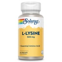 SOLARAY L L Lysine 500 mg capsule - supliment de aminoacizi esenţiali Free-Form - suport puternic de wellness cu L-Lysine Amino Acid - Lab verificat, 60 de zile de garanţie, 60 serviri, 60 VegCaps