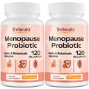 Menopause suplimente pentru femei, 120 Miliarde CFU Probiotic, 13-in-1 Herbs & Botanicals Complex, pentru Hormone Menopause, Hot Flashes, Transpirații de noapte, Swings de mood, Disturbane de somn, Vegan, 120 Caps