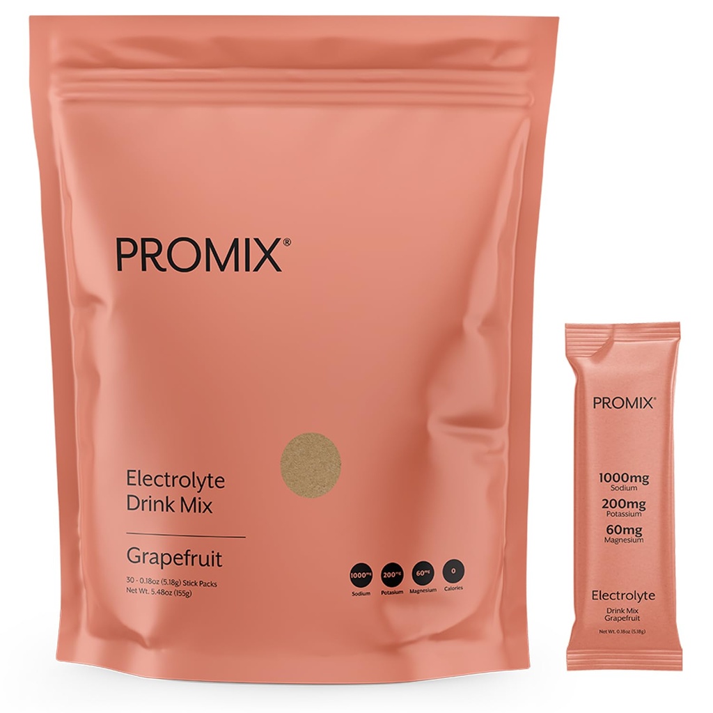 ProMix Nutritie Electroliti Powder Pachete de hidratare Himalaya Sare roz, Magneziu, Potasiu, Vitamina C