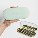 Dozat 7 zile Pill Compact Travel Pill Organizator - Pilula Caz cu 7 pastile Compartimente pentru Medicina Stocare & Protectie 